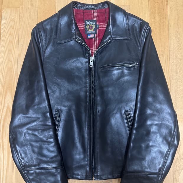 Schott 쇼트 가죽 자켓 40