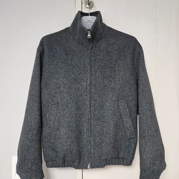 스테디에브리웨어 하이넥 울 블루종 자켓 2 다크 그레이