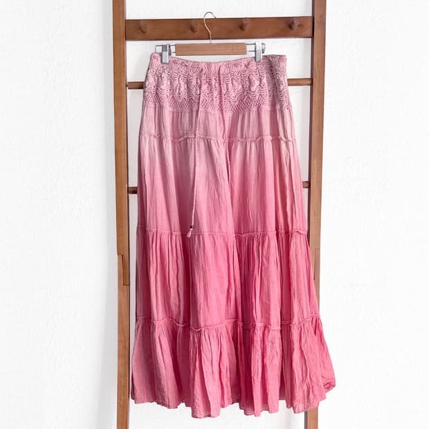 핑크 모래바람 스커트