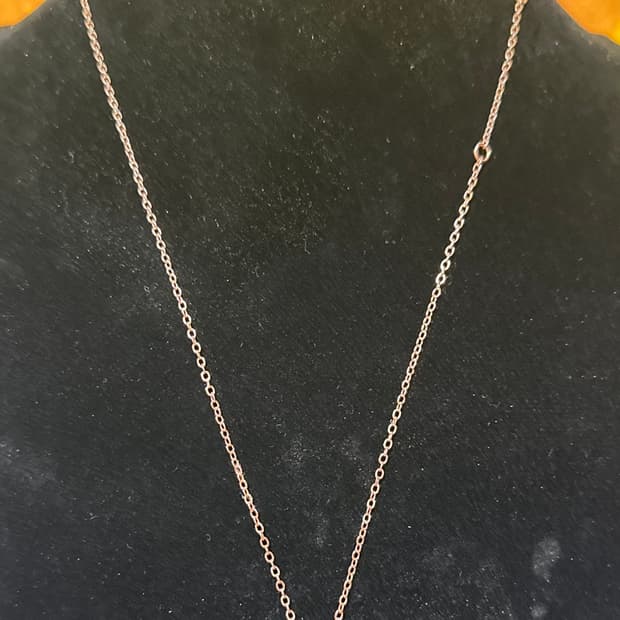 실버925로즈골드 목걸이 