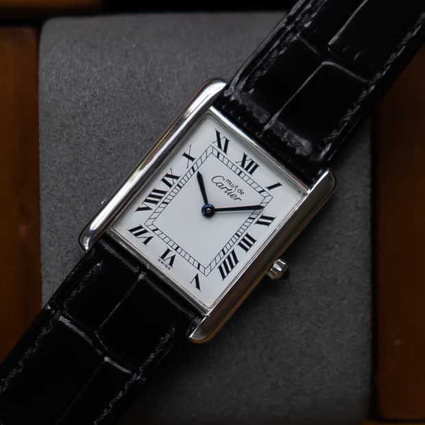 까르띠에 머스트 탱크 lm 쿼츠 빈티지 시계