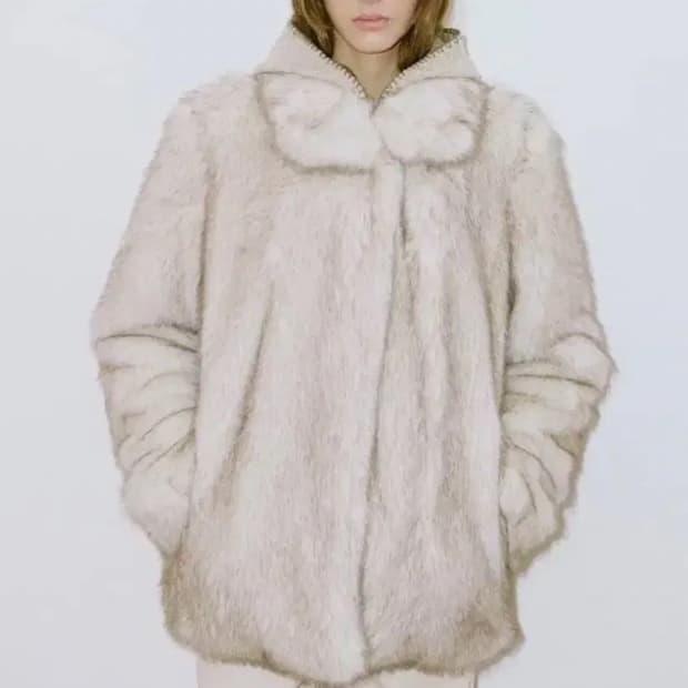 시눈 퍼자켓 아이보리