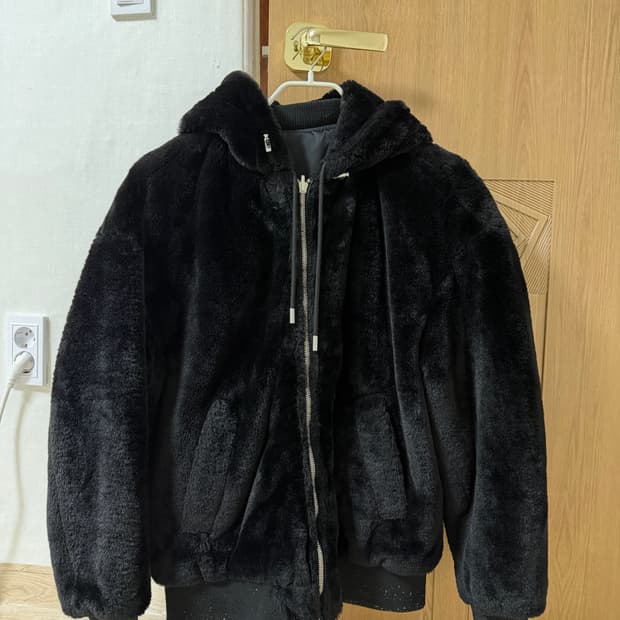 자라 리버시블 퍼자켓 L