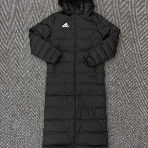 아디다스 경량 롱패딩 블랙 