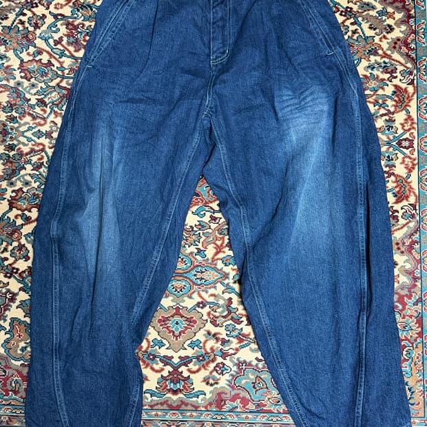 엘무드 오벌 와이드 데님 인디고 44사이즈