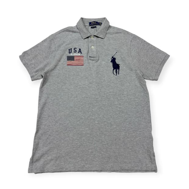 폴로 랄프로렌 빅포니 USA 성조기 PK 카라 반팔티  