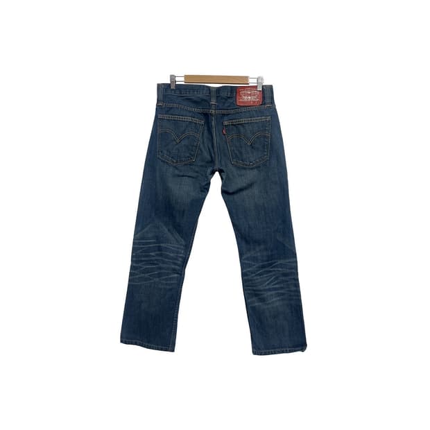 리바이스 504 슬림 스트레이트 워싱 데님 팬츠