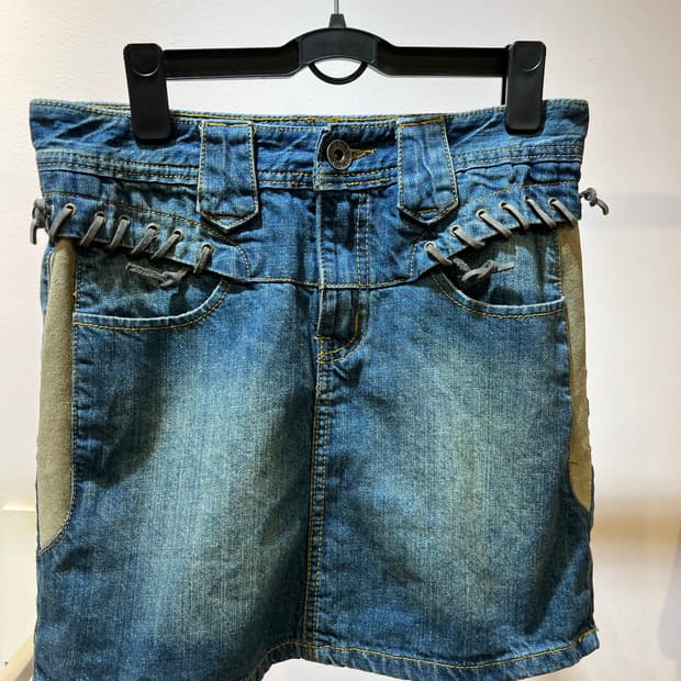 일본 데님 미니스커트