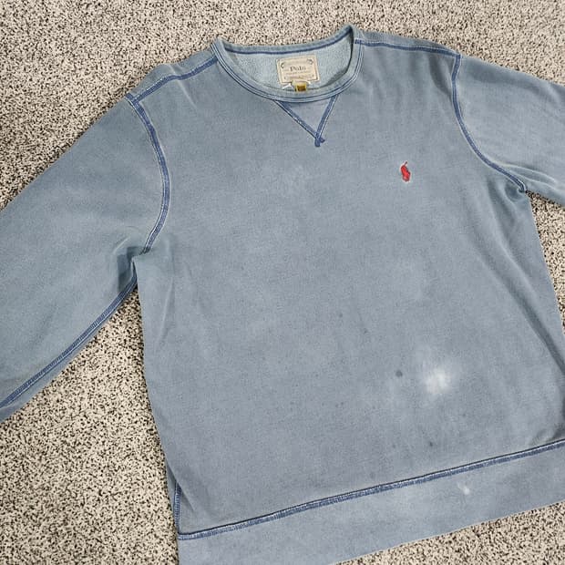 폴로 랄프 로렌(Polo Ralph Lauren) 스카이 블루 스웨트셔츠