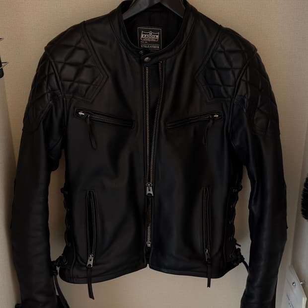 카도야 KADOYA EVO 파데드라이더스재킷3L 카도야 가죽 블랙 