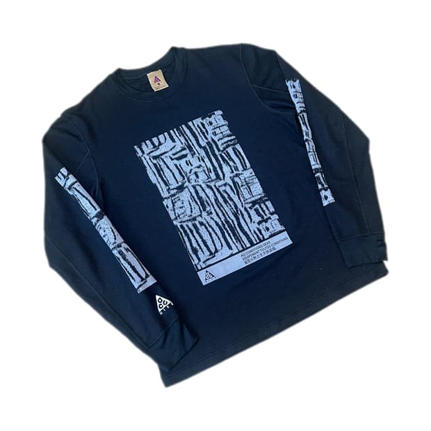 나이키 ACG 블랙 와플 롱슬리브