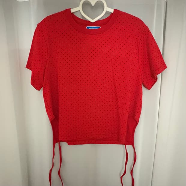 [SUNNECT] P.D. Side String Tee - RED