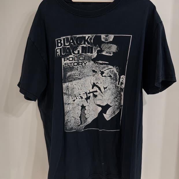 00s blackflag 블랙플래그 폴리스 반팔티