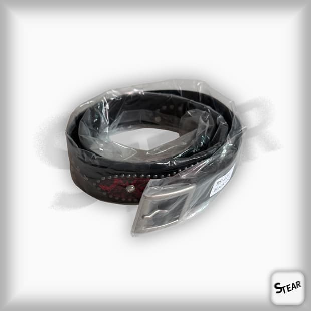 Belvet 스터드 벨트 블랙