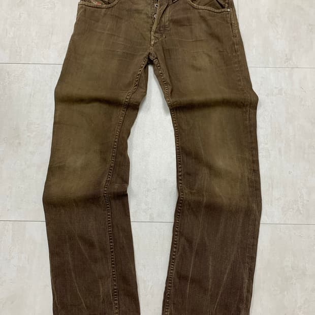 디젤 브라운 코튼 팬츠 #271