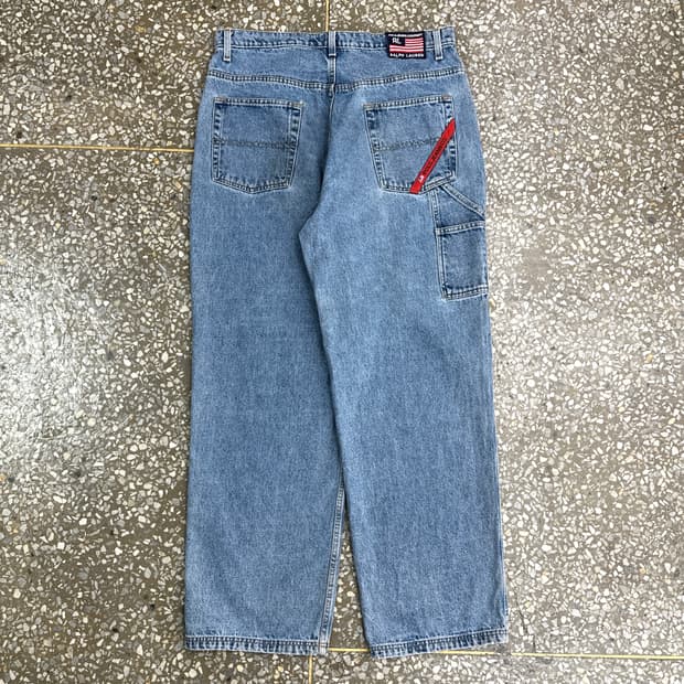 9~00s 폴로 진스 데님 카펜터 팬츠 36