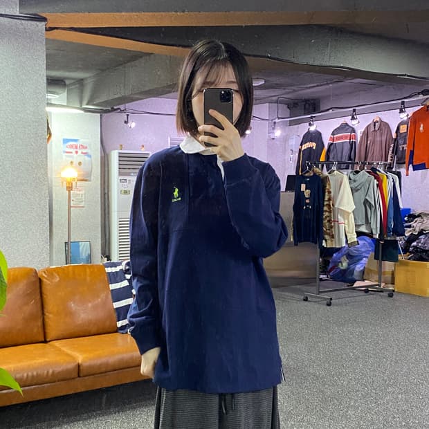 폴로 랄프로렌 X 팔라스 네이비 럭비티 B5092 