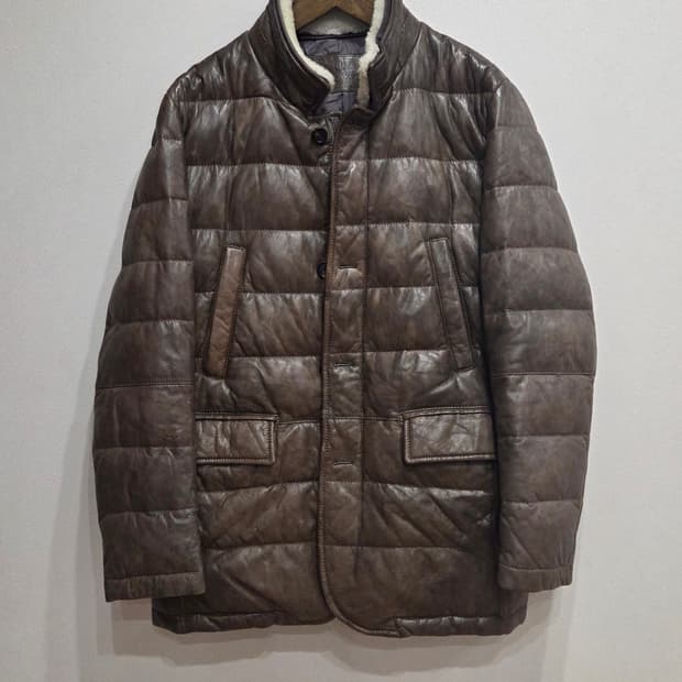 갤럭시 남성 양가죽 다운 자켓 95