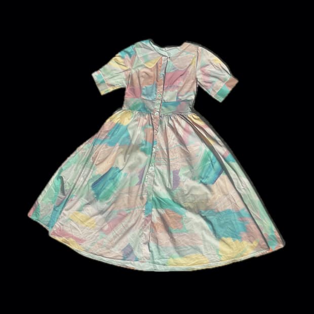 알록달록 페인팅 패턴 원피스