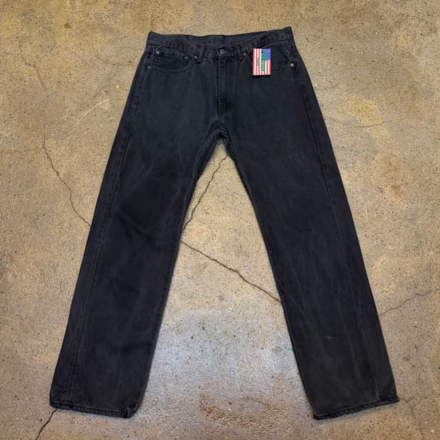 미국 빈티지 리바이스 505 블랙진 청바지