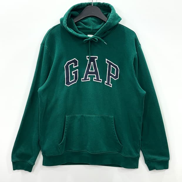  GAP 로고 후드 그린 L