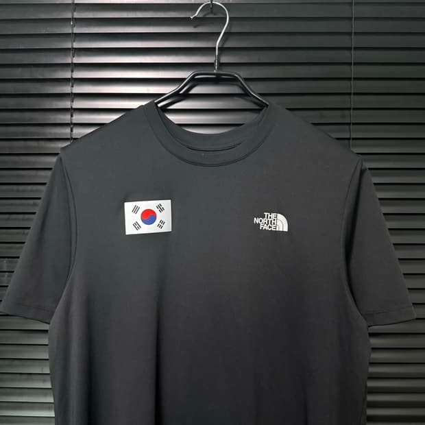 노스페이스 잘될거야 대한민국 한국 로카 기능성 블랙 반팔 등산 L 100