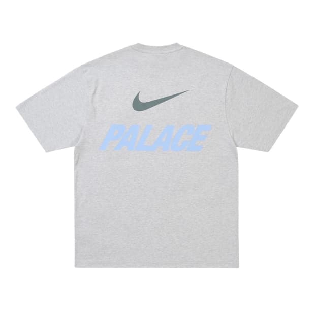 L 팔라스 x 나이키 폰트 스우시 티셔츠 그레이 말 - 26SS