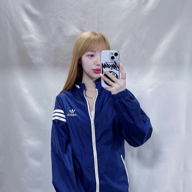 아디다스 90‘s JAPAN 네이비 바람막이 