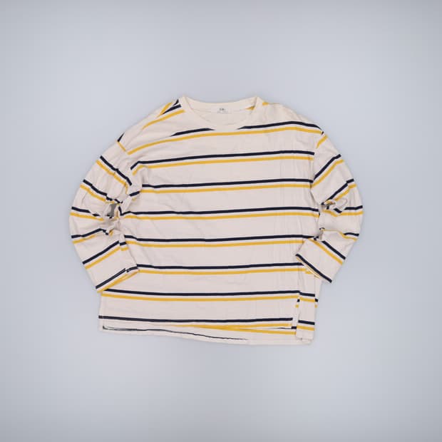 F 빈티지 스트라이프 긴팔티 0424H1