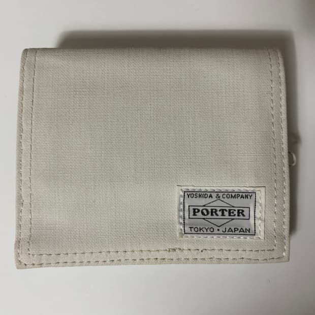 요시다 포터 지갑 아이보리