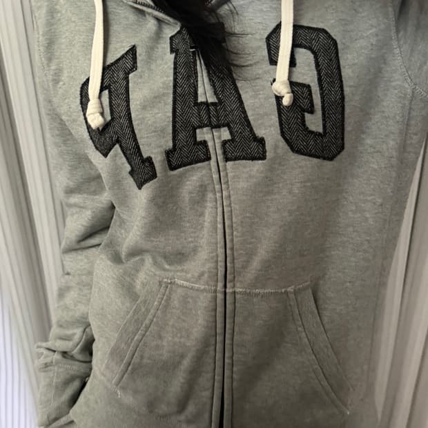 갭 그레이 후드집업 xs