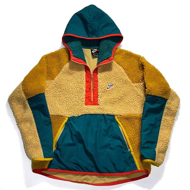 나이키 Nsw 셰르파 후리스 아노락