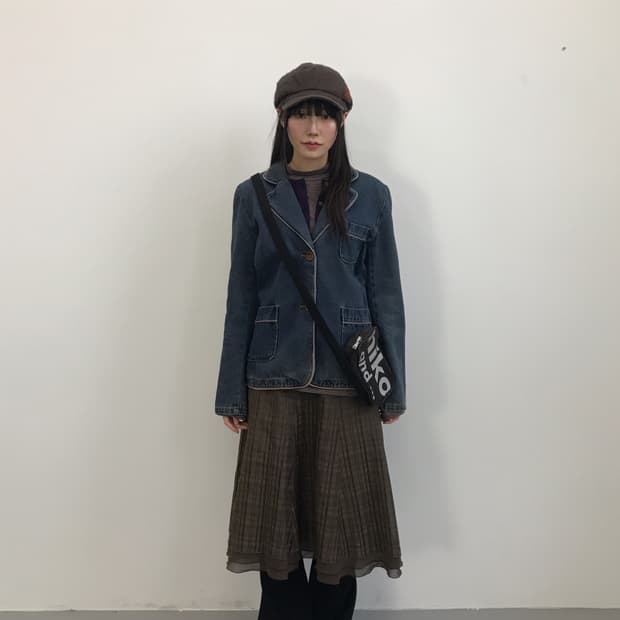 K-PANIC Vintage Piping Denim Jacket