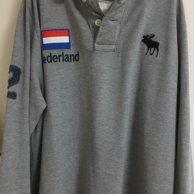 아베크롬비 그레이 롱슬리브 