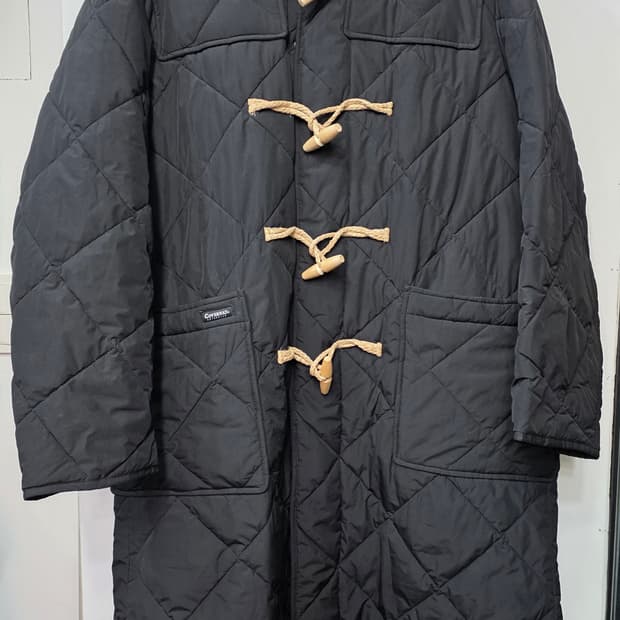 커버낫 남성 떢볶이 퀼팅 롱 자켓