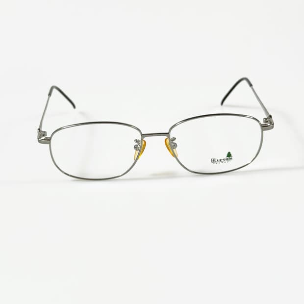 90s BLUESAIN 실버 슬림 스퀘어 메탈 빈티지 안경