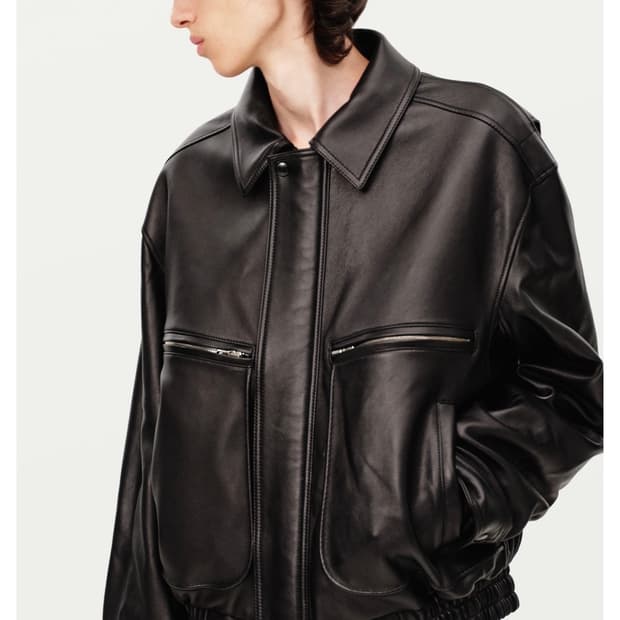 솔리드옴므 25fw 램스킨 레더 자켓 48