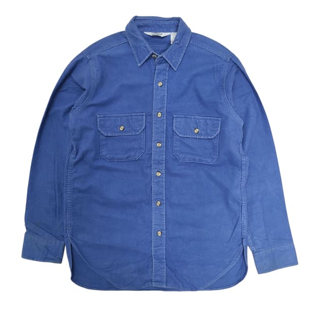 '80s-'90s Woolrich 피치드 코튼 셔츠