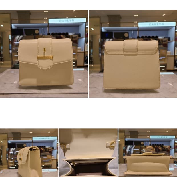 칼린)뉴헤스터 숄더백 세트 아이보리 색상(한소희 착용)