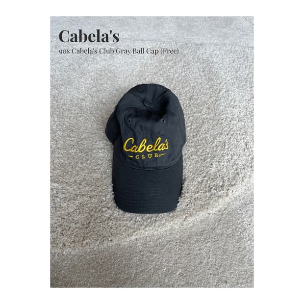 90s Cabela's Club 그레이 볼캡 (Free)