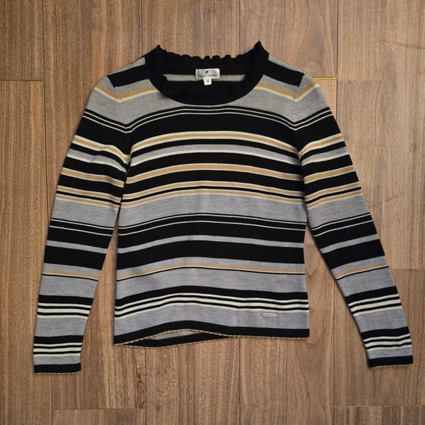 Courreges 꾸레쥬 스트라이프 니트 38