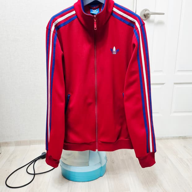 (95~100)M☆초대장급☆아디다스 파이어버드[빨강]그라데이션 트랙탑져지