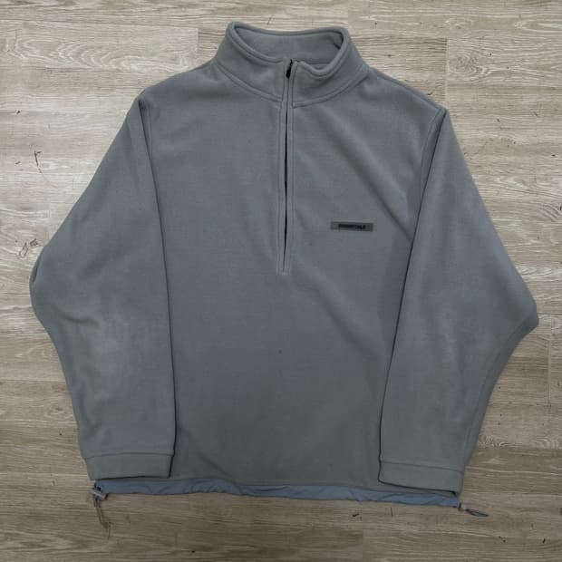 피어오브갓 에센셜 후리스 아노락 반집업 자켓 [그레이] L/100