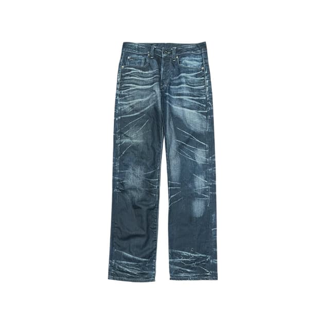 지스타 로우 워싱 데님팬츠