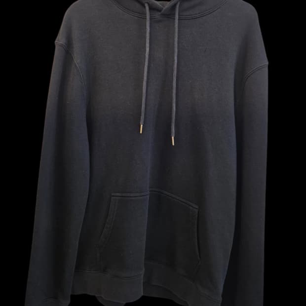 아미 블랙 후드티