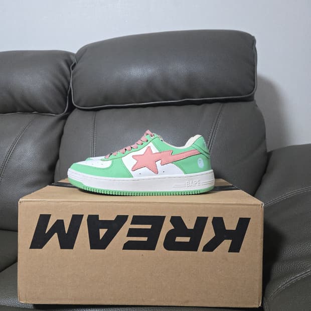 베이프 베이프 스타 로우 파스텔 그린 245