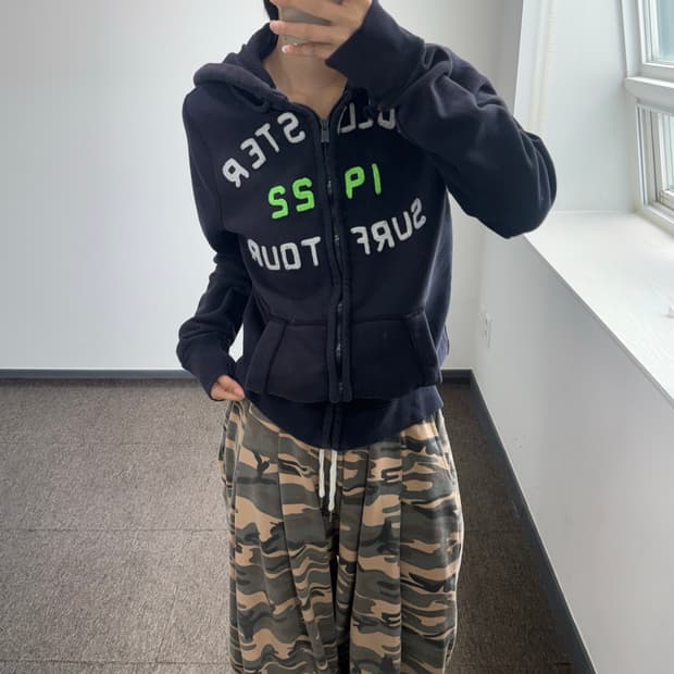 Hollister 홀리스터 스펠아웃 로고 다크네이비 후드집업