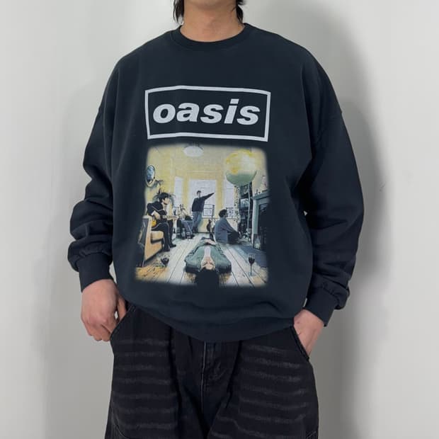 Vtg Oasis Rock Band Sweat Shirts