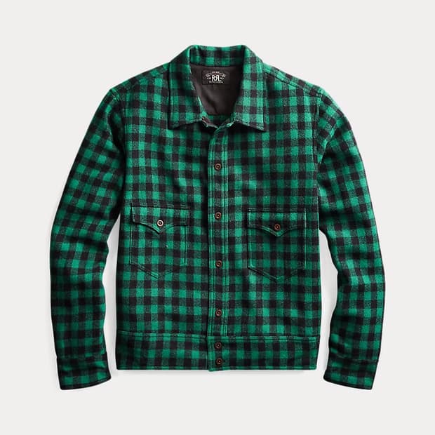 더블알엘 RRL 울 플래드 셔츠자켓