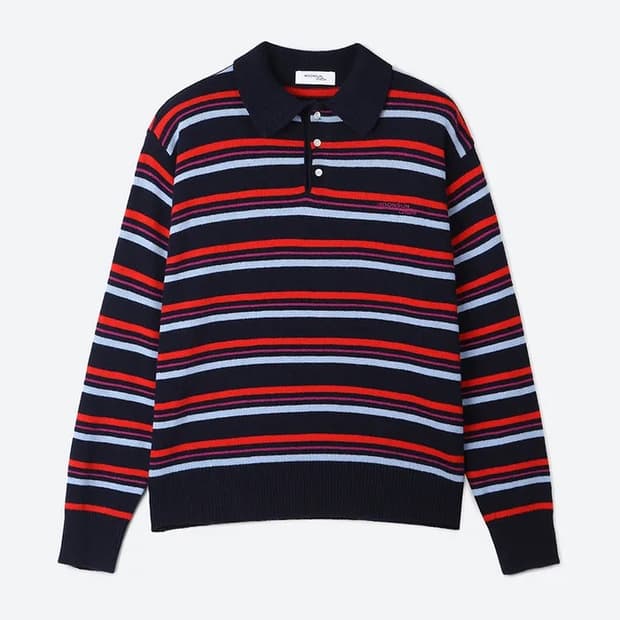 문선 스트라이프니트